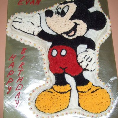 Mickey Mouse Cake For Evan's 3Rd Birthday