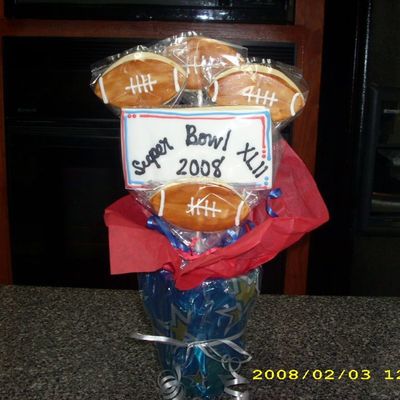 Super Bowl '08 Cookie Bouquet