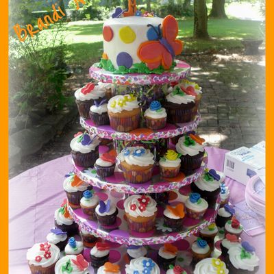 Ivy's 1St Birthday Cupcake Tower