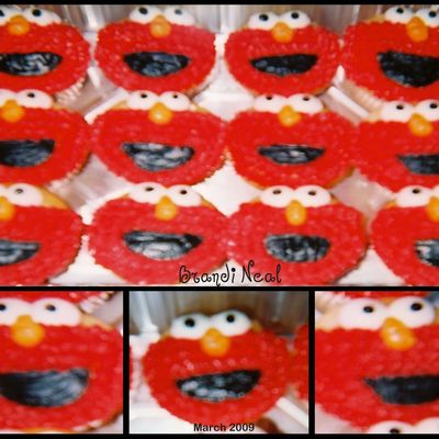 Elmo Cupcakes