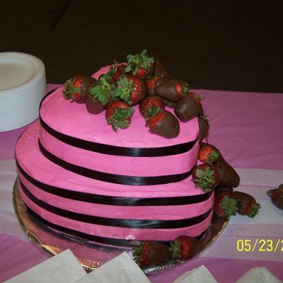 Heart Tiers With Chocolate Covered Strawberries
