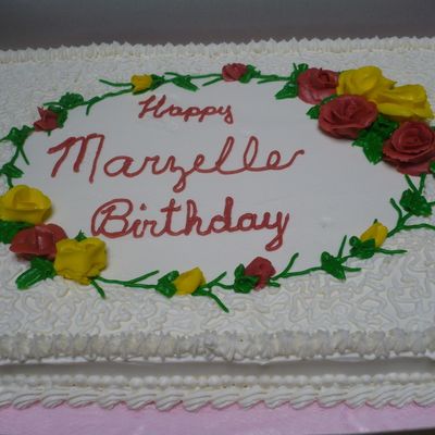 White Birthday Cake