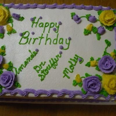 Caren, Amanda, Molly Birthday Cake