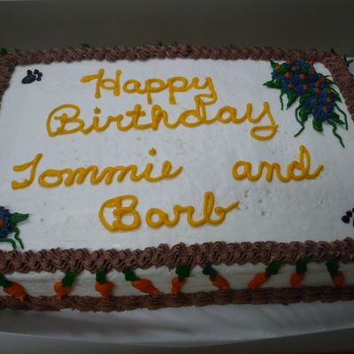 Tommie And Barb Birthday Cake