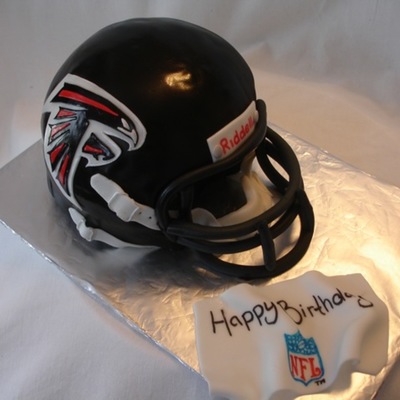 Autographed Falcons Helmet
