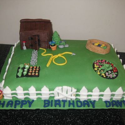 Garden 70Th Cake