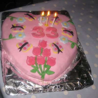 Heart, Flowers And Butterflys