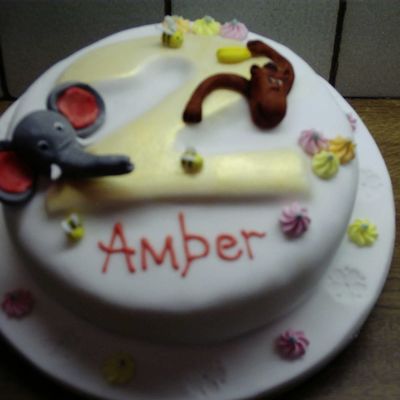 Round Birthday Cake