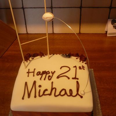 Rugby Fan Birthday Cake