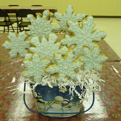 Snowflake Cookie Bouquet