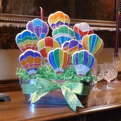 Hot Air Balloon Cookie Bouquet