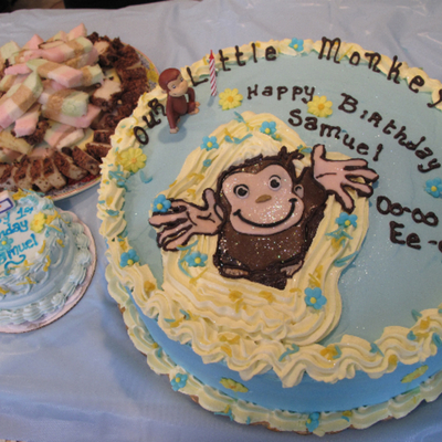 Curious George Cake