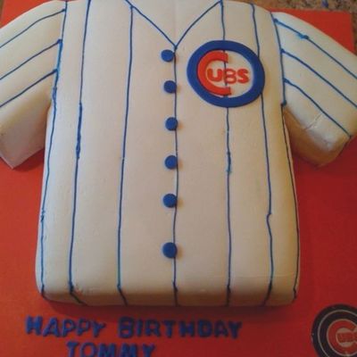 Chicago Cubs Jersey Cake