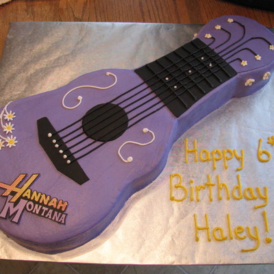 Hannah Montana Guitar Cake