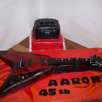 Guitar And Amp Cake