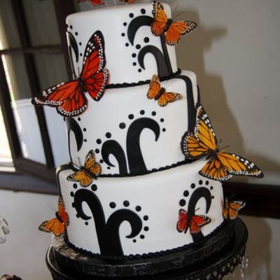 Quinceanera Butterfly Cake