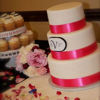 Monogram Wedding Cake