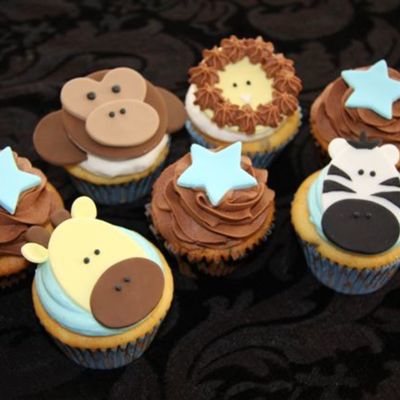 Jungle Animal Cupcakes