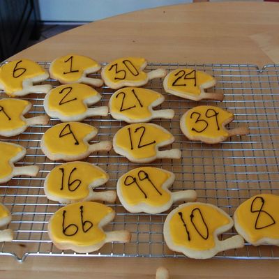 Football Helmet Cookies