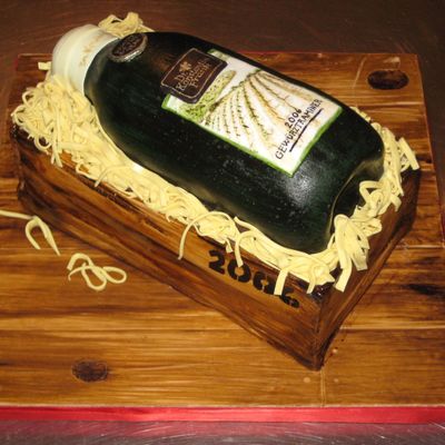 Wine Bottle Cake