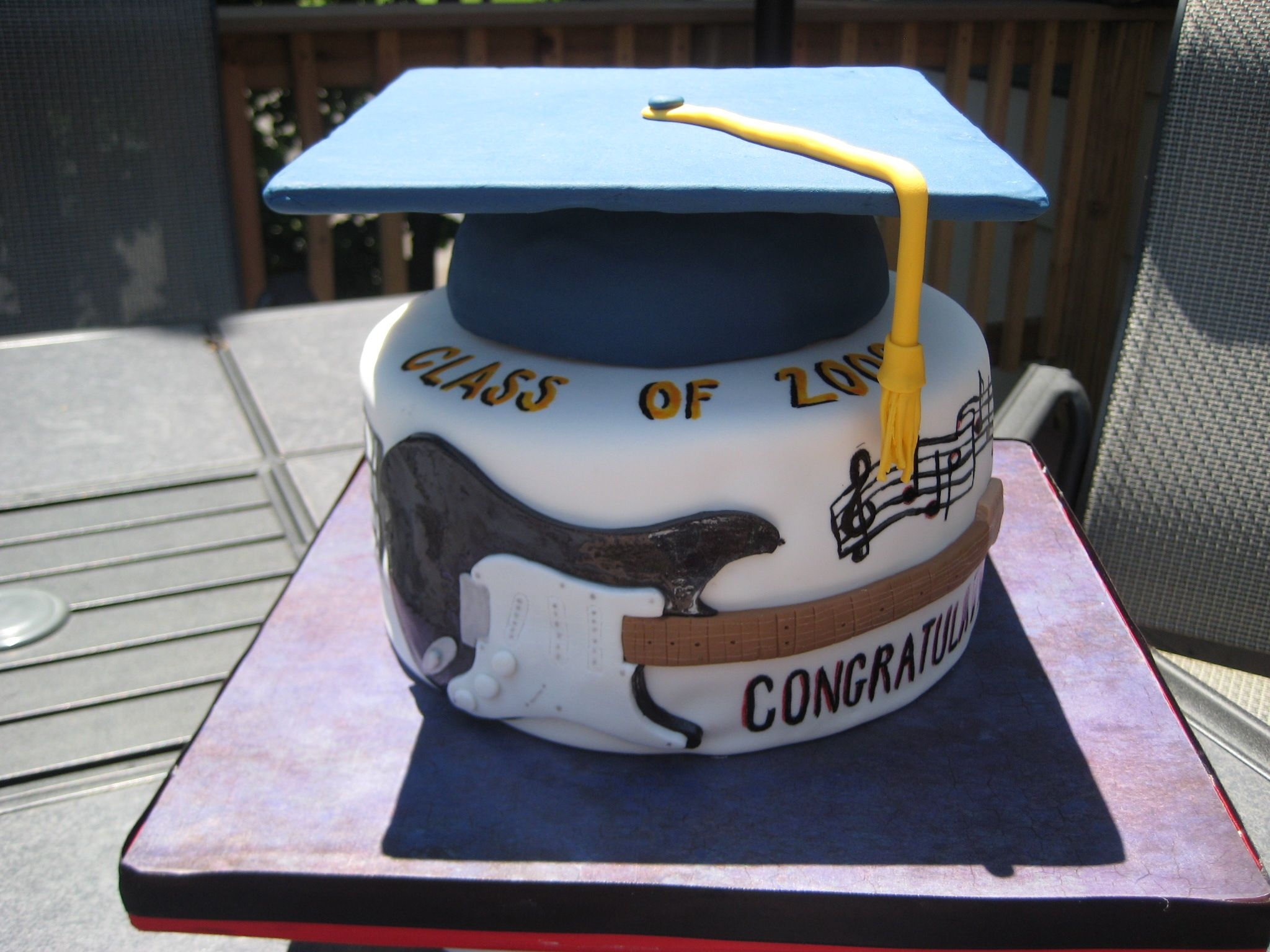 Fender Guitar Graduation Cake