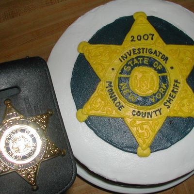 Sheriff Badge Cake