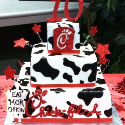 Chick-Fil-A Birthday Cake