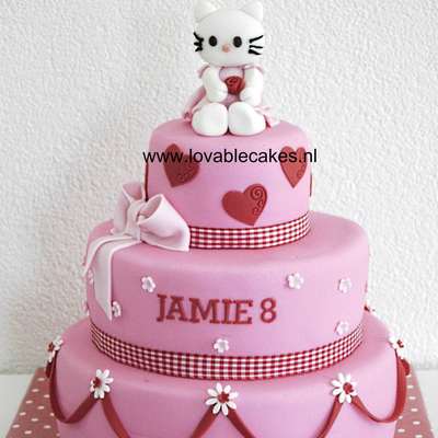 Hello Kitty In Pink/red