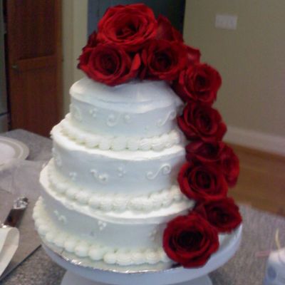 Rose Wedding Cake