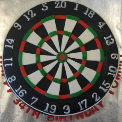 Dart Board Cake