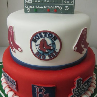 Grooms-Boston Red Sox Cake