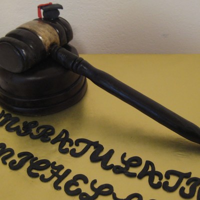 Lawyer Graduation Cake