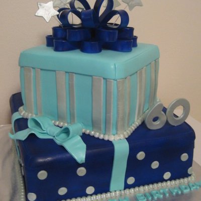 60Th Present Birthday Cake