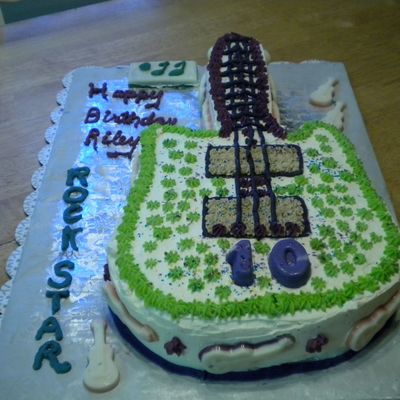 Guitar Cake / 10 Yr Old Birthday