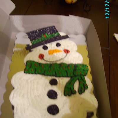 Snowman Cupcake Cake