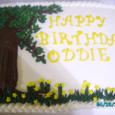 Spring Birthday Cake For A Man