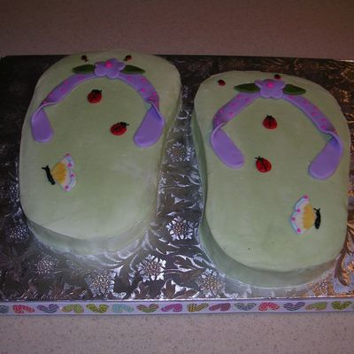 Flip Flops In The Garden