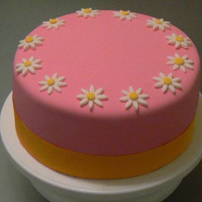 Rosa Y Amarillo Con Margaritas