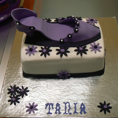 Purple Shoes Cake
