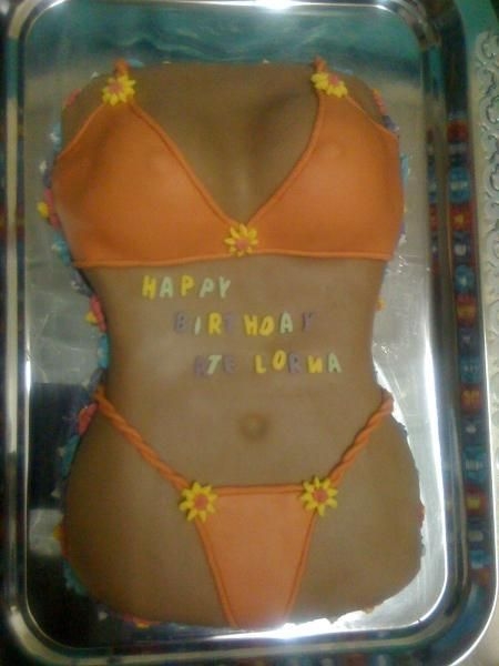Orange Bikini Cake