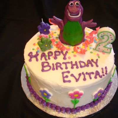Fondant Barney Cake