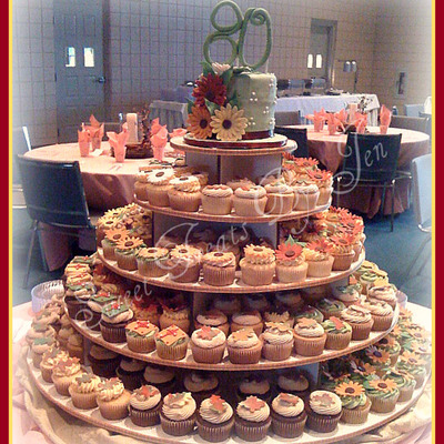 Fall Cupcake Tower