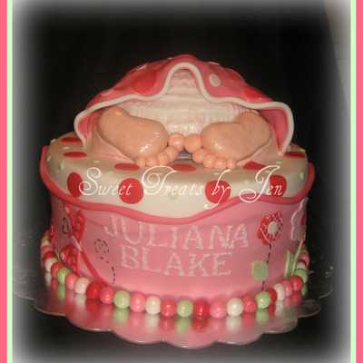 Baby Bum Cake- Girl