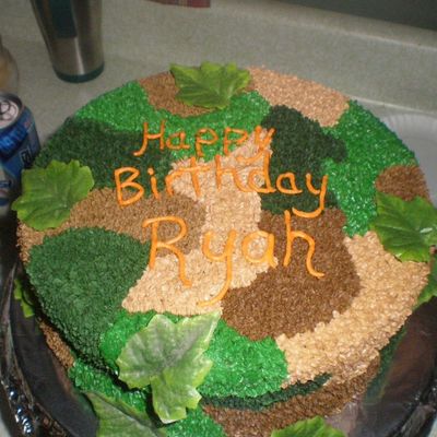 Camo Birthday Cake