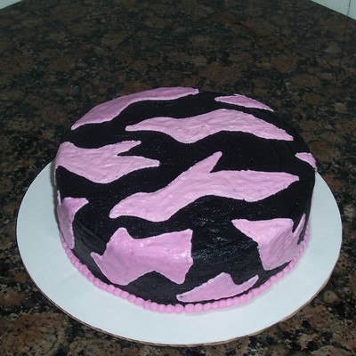 Hot Pink And Black Zebra