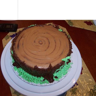 Tree Stump Cake