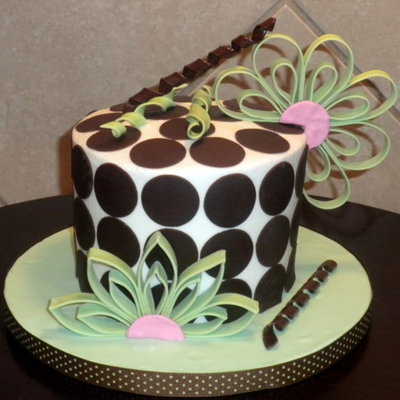 Dots And Quilled Flowers Birthday