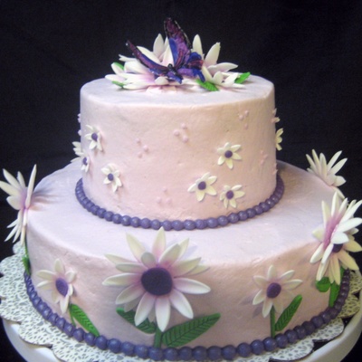 Purple Daisy Cake