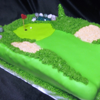 Golf Course Cake
