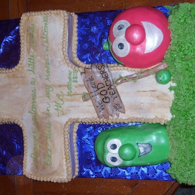 Veggie Tales Teacher Thank You Cake